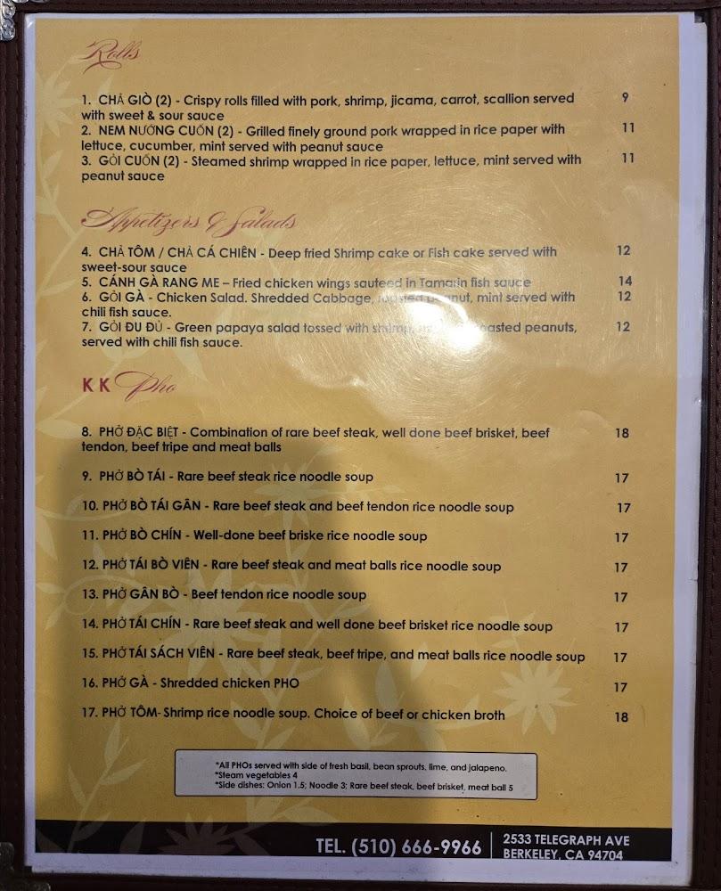 Phở K & K Che 3 Mau